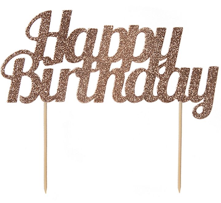 Glitter Cake Topper