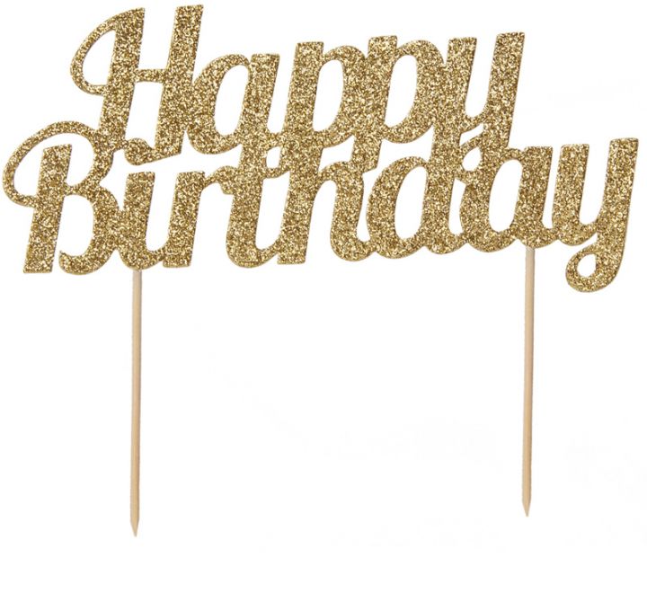 Glitter Cake Topper