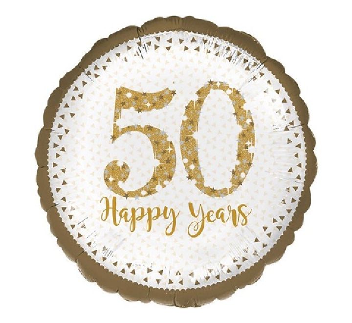 50th Anniversary 18" Foil Balloon