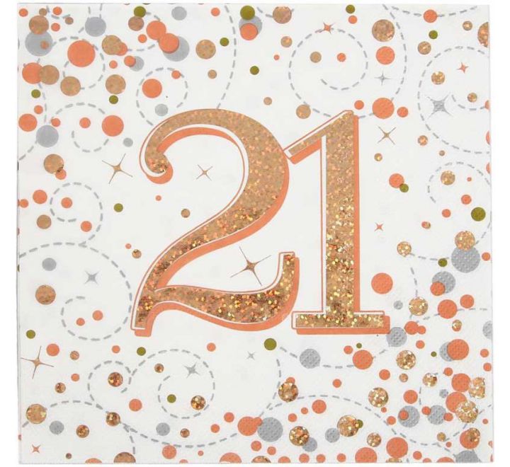 Rose Gold Fizz Napkins