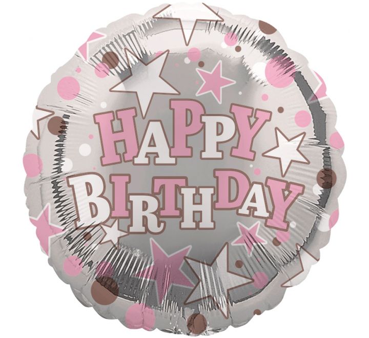 Happy Birthday Stars 18" Foil
