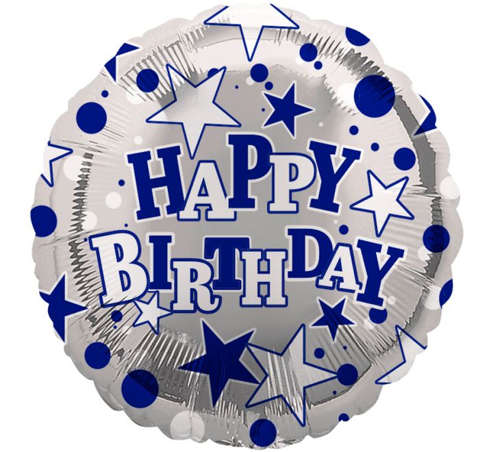 Happy Birthday Stars 18" Foil