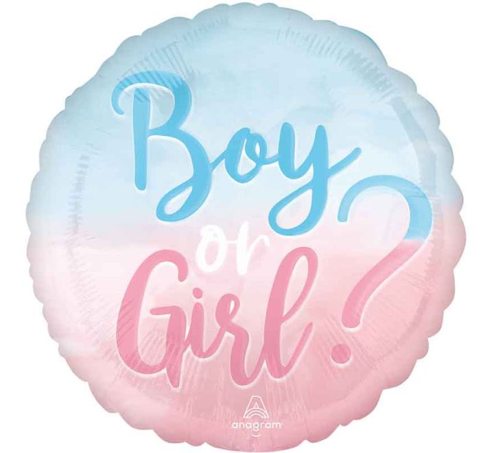 Boy or Girl 18" round foil