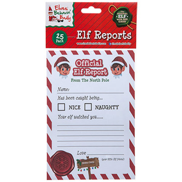 Elf Report Sheets 25pk