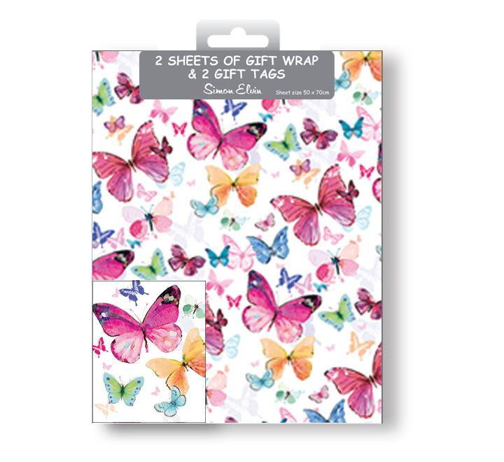 Butterfly Wrapping Paper