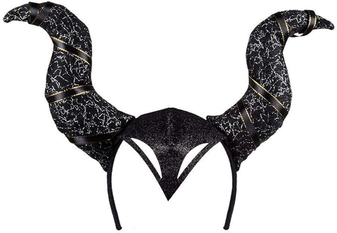 Diabla Hair Band with Cap Black