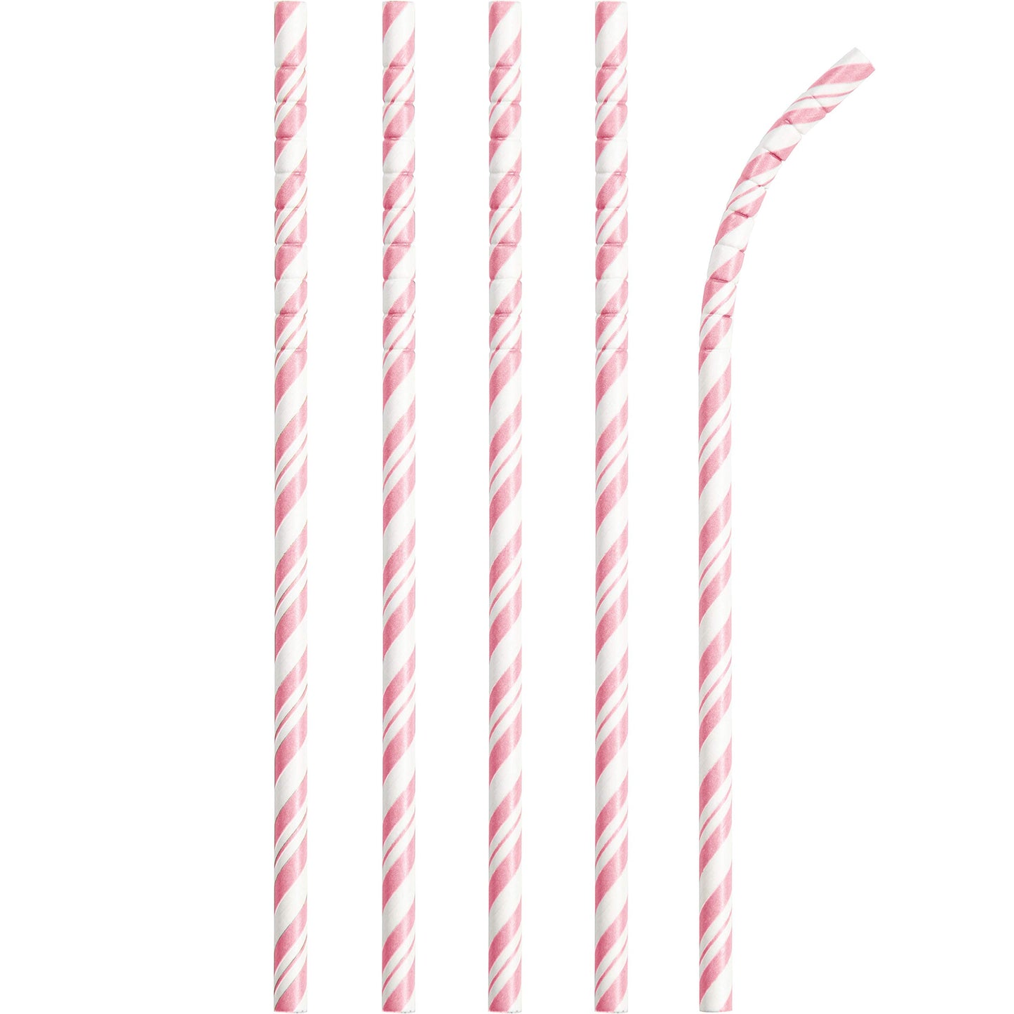Stripe Paper Straws PK24