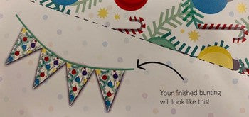 Colour in Christmas Bunting - 3 mt