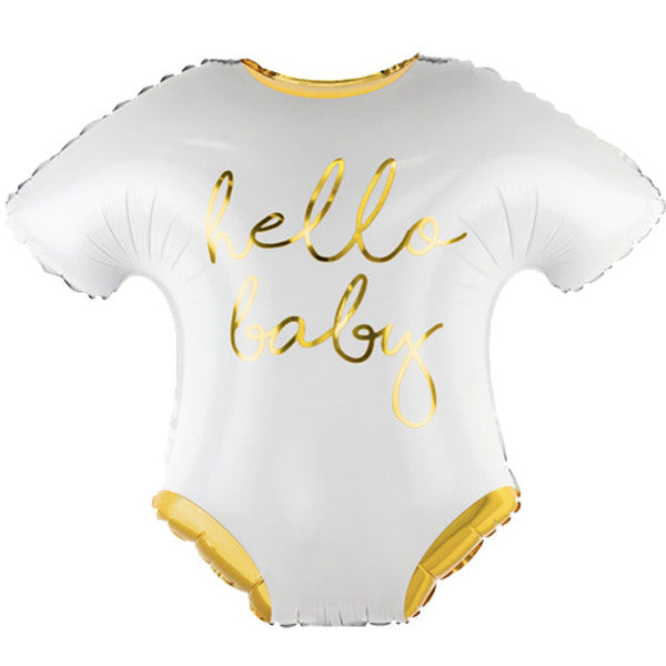 Hello Baby Romper Supershape Foil Balloon
