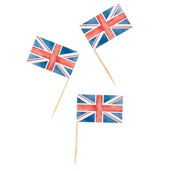 Union Jack Flag Picks 30pk