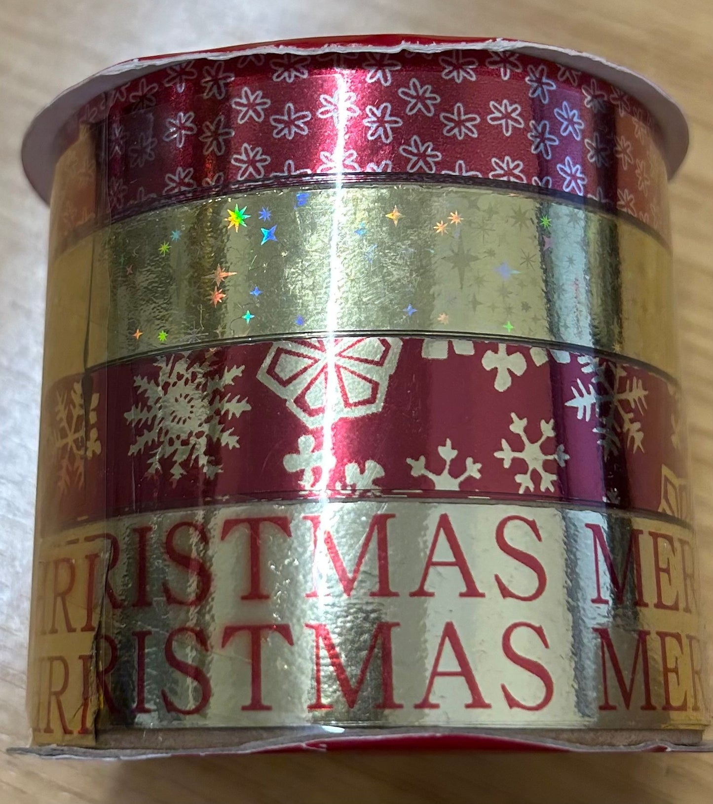 Christmas Ribbon. 8m. Assorted Designs