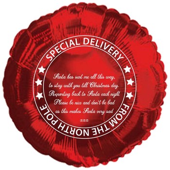 Balloon Foil Elf Red 18in