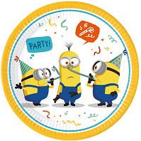 Minions The Rise of Gru Paper Plate - 9 in (23cm) - Pk 8