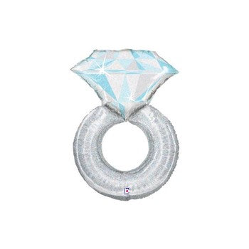 Balloon Foil Wedding Ring 38"