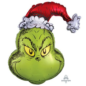 Balloon Foil Grinch 29in Supershape