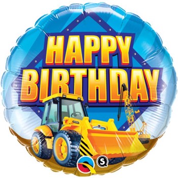 Happy Birthday Digger 18" Foil