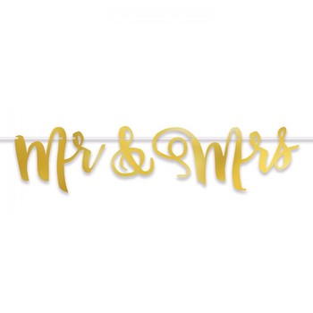 Banner Foil - Mr and Mrs