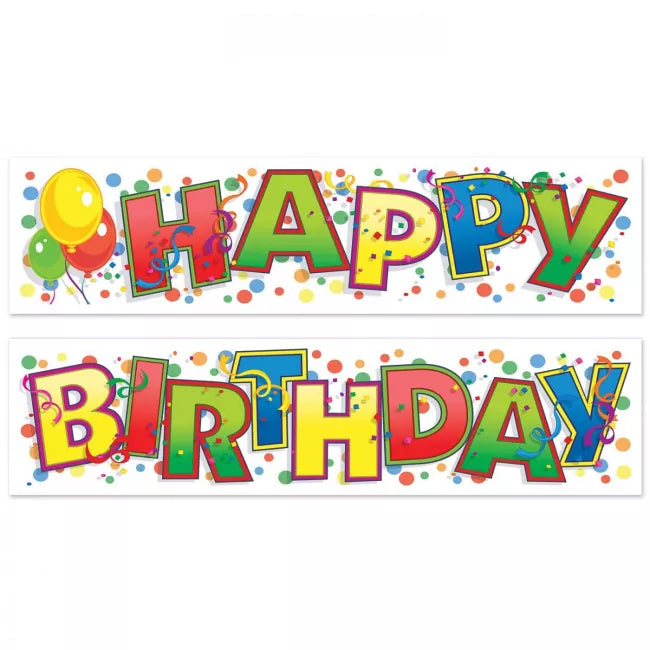 Banner Happy Birthday 15" x 5ft
