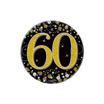 Birthday Badge Black & Gold