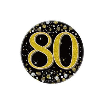 Birthday Badge Black & Gold