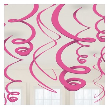 Plastic Swirls Decorations 55cm - pack 12