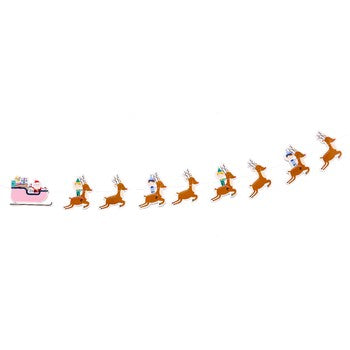 Banner Paper Christmas Reindeer - 2m