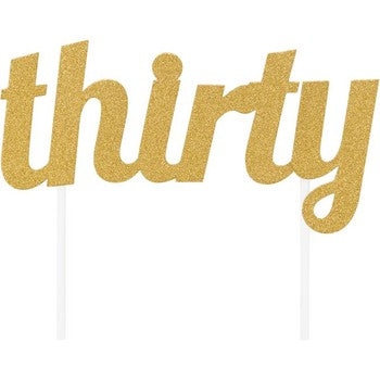 Milestone Glitter Cake Topper