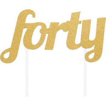 Milestone Glitter Cake Topper