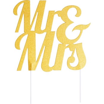 Topper Cake Mr & Mrs