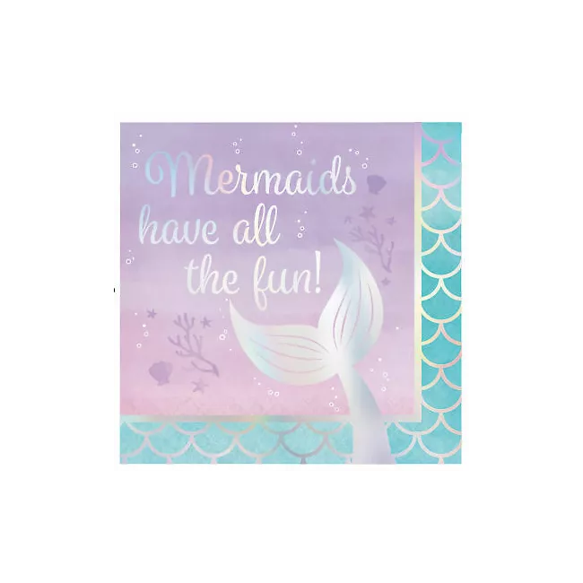 Napkins Mermaid Shine 16 Pk
