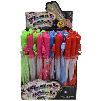 Mini Glitter Glow Stick - Assorted Colours - 19cm