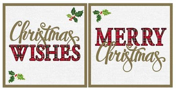 Christmas Cards, Pack of 12, 2 designs, 14cms x 14cms, with envelopes