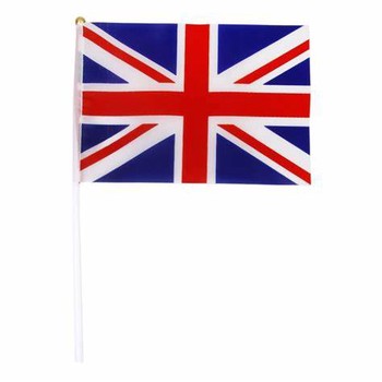 Single Union Jack Hand Waving Flag