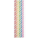 Stripe Paper Straws PK24