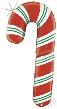 Giant Candy Cane Foil Balloon - 60 inch