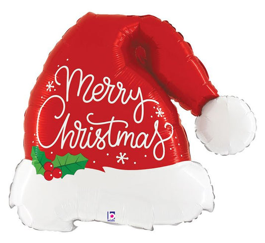 Santa Hat Balloon Foil 41" Supershape