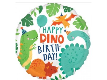 Happy Birthday Dino 18" Foil