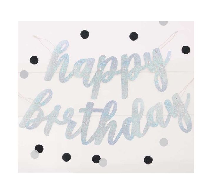 Glitz Jointed Birthday Banner