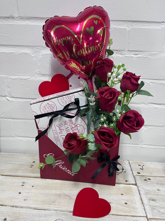 Valentines Envelope with Brownie Box