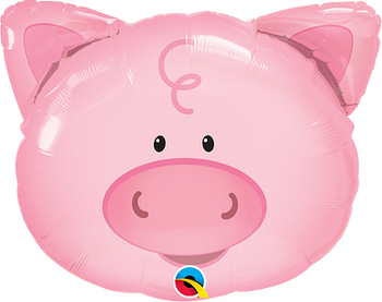 Playful Pig Foil Balloon