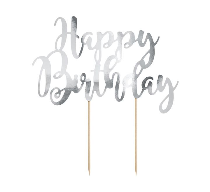 Happy Birthday Cake Topper 22.5cm