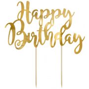 Happy Birthday Cake Topper 22.5cm