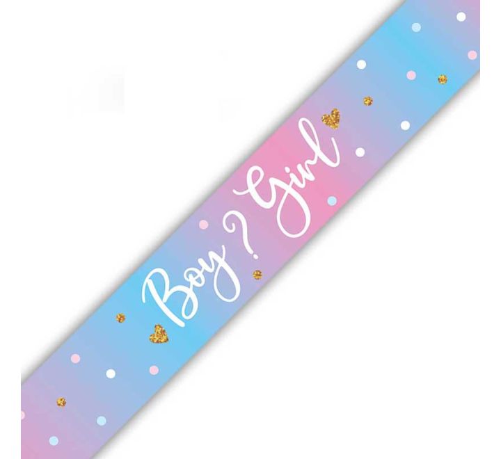 Boy Or Girl Holographic Banner