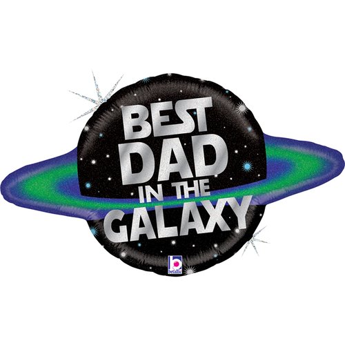 Galactic Dad 31in Foil Balloon