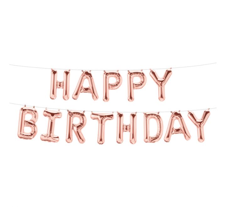 Air Filled Happy Birthday Balloon Kit