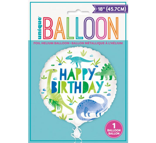 Happy Birthday Dinosaur 18"