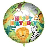 18" Jungle Happy Birthday Foil Balloon