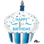 Birthday Cake Blue Supershape