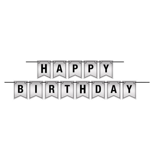 Foil Happy Birthday Streamer