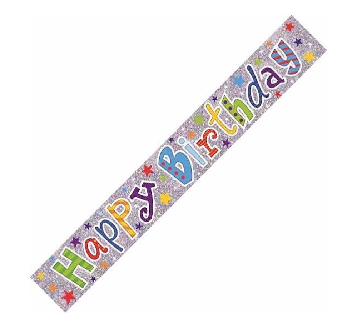 Happy Birthday Foil Banner